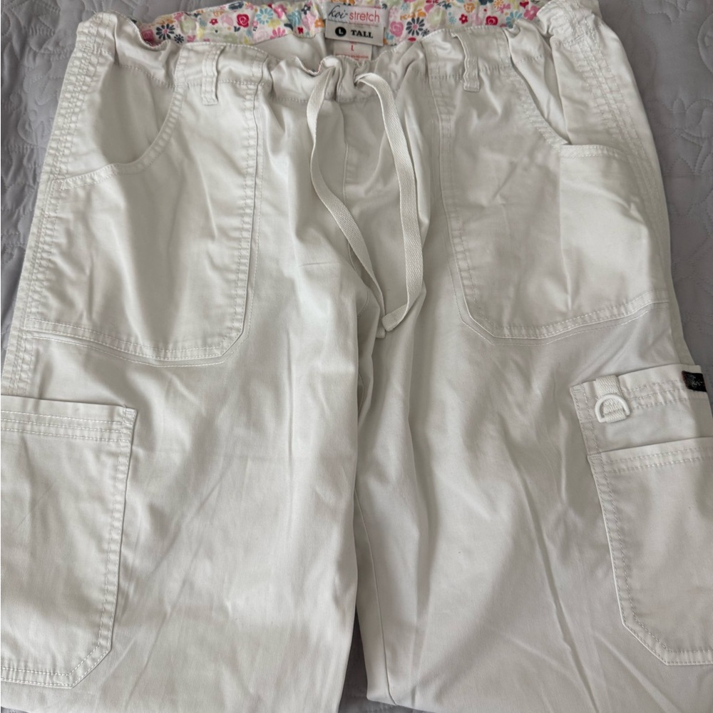 Koi Women's White Cargo Pants